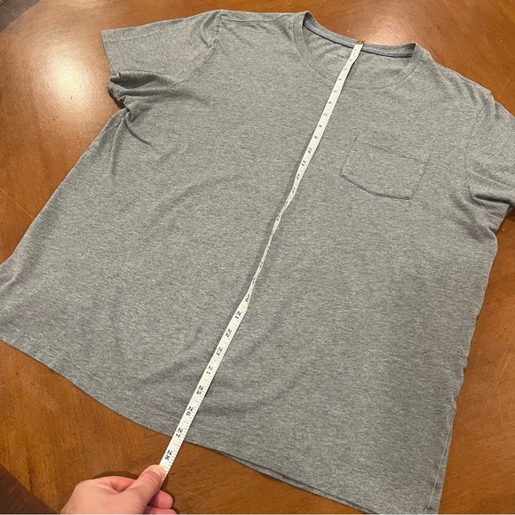 Mack Weldon Lot of 2 Men’s Pima Cotton Crewneck Pocket Tees Slim XXL Blue/Gray - Picture 8 of 16